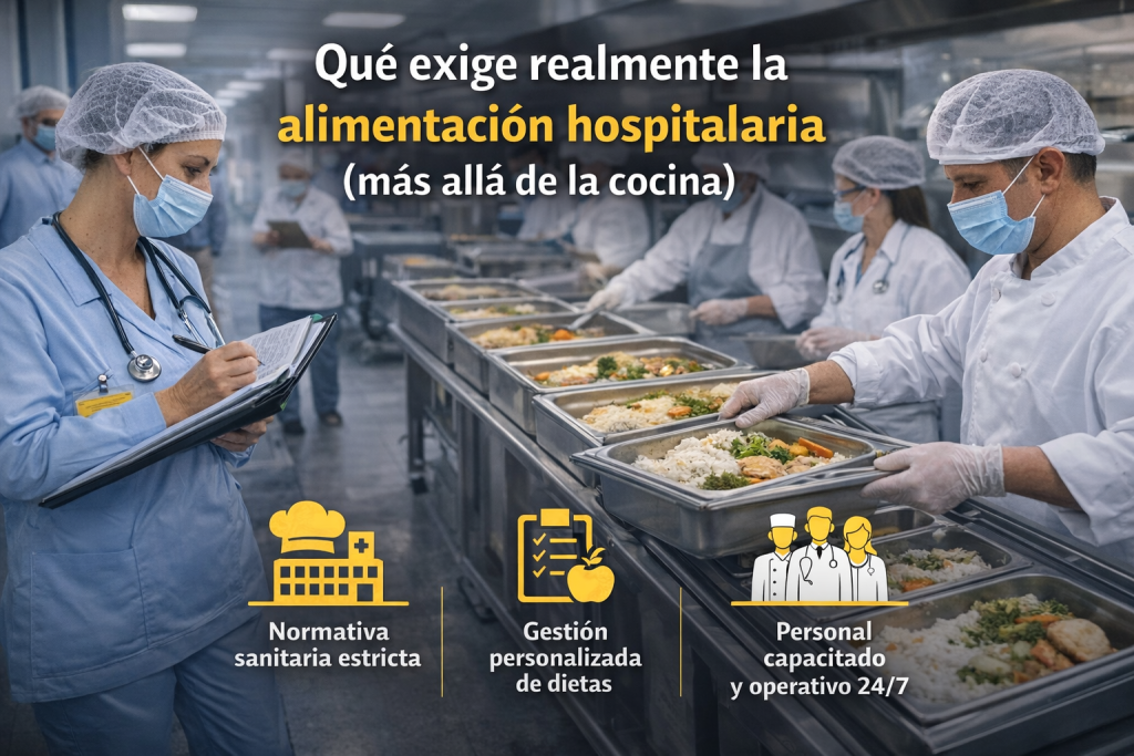Qué exige realmente la alimentación hospitalaria (más allá de la cocina)