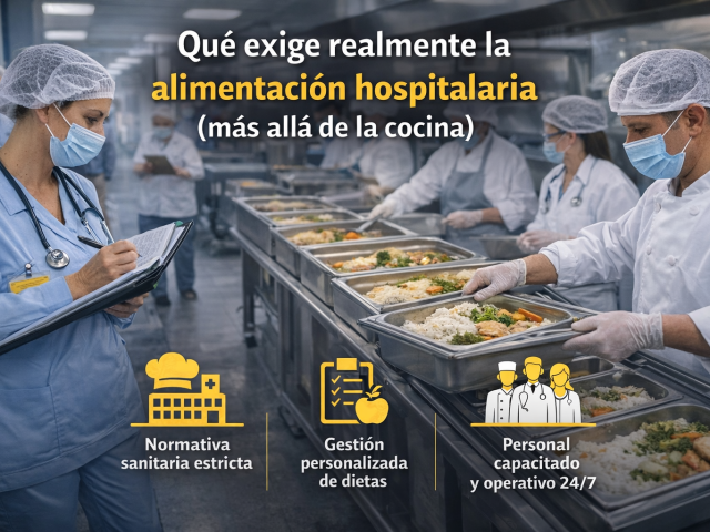 Qué exige realmente la alimentación hospitalaria (más allá de la cocina)
