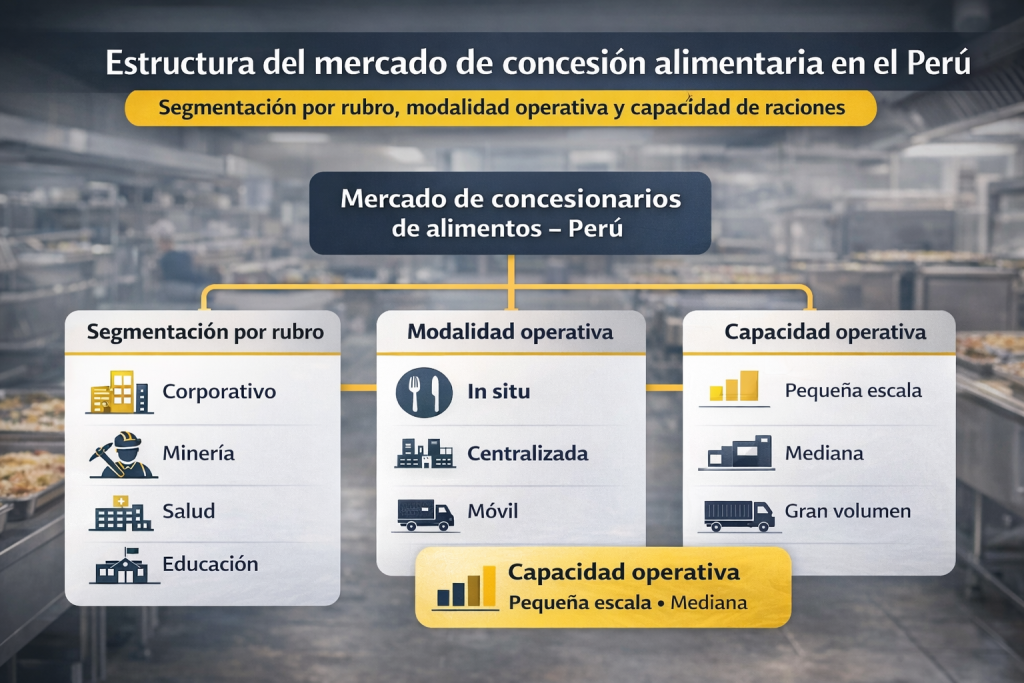Cómo se organiza el mercado de concesionarios de alimentos en el Perú
