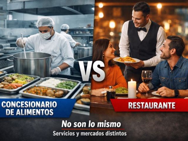 ¿Qué es un concesionario de alimentos (y por qué no es un restaurante)?