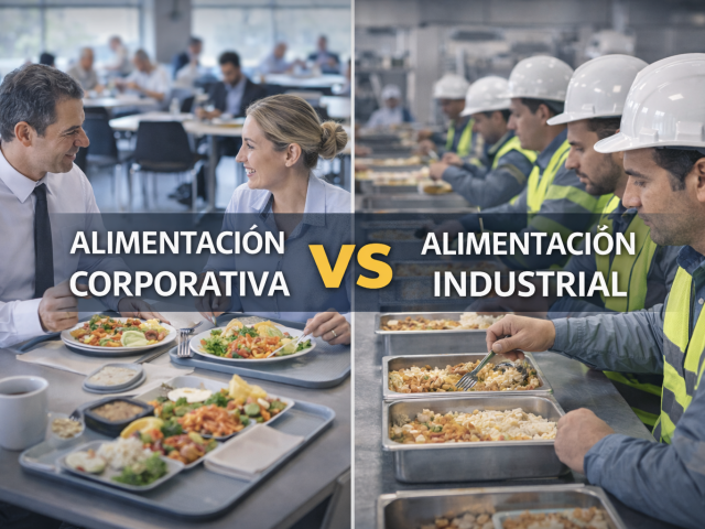 Alimentación corporativa vs. alimentación industrial: diferencias que impactan la operación