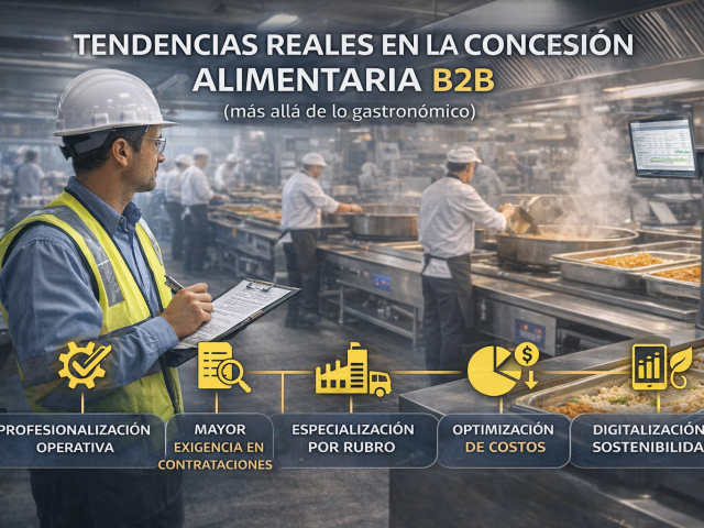 Tendencias reales en la concesión alimentaria B2B (más allá de lo gastronómico)