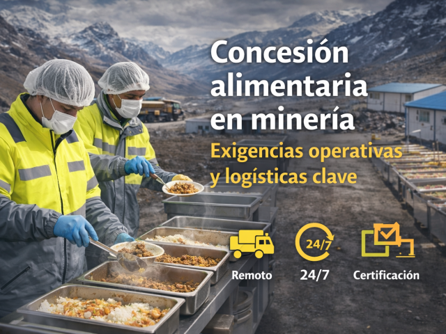 Concesión alimentaria en minería: exigencias operativas y logísticas que marcan la diferencia