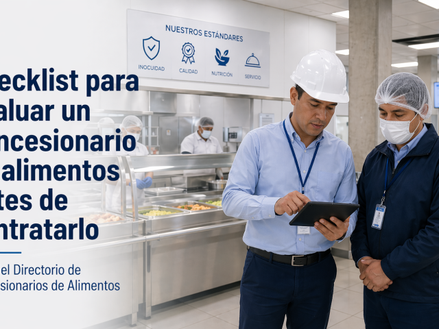 Checklist para evaluar un concesionario de alimentos antes de contratarlo