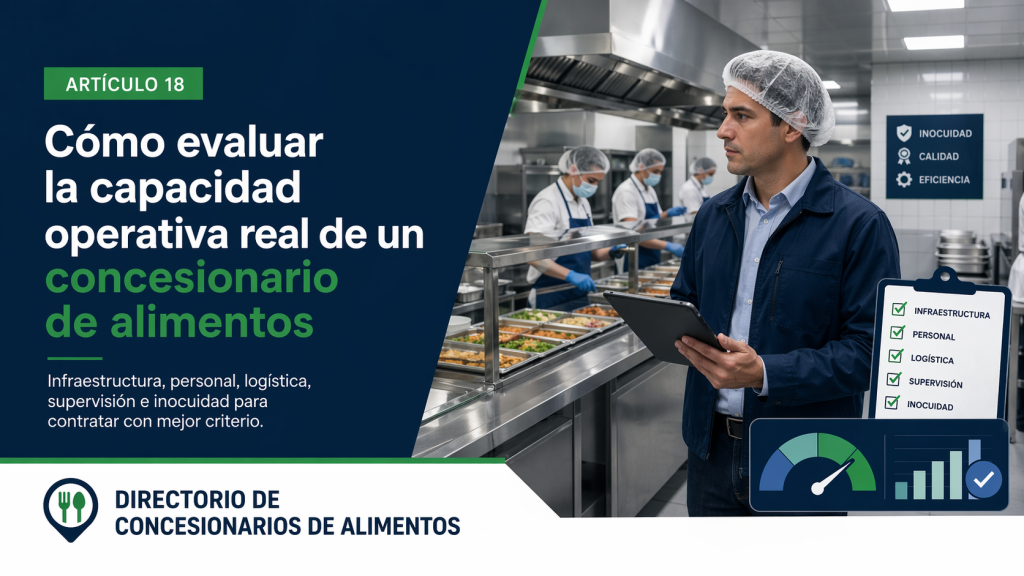 Cómo evaluar la capacidad operativa real de un concesionario de alimentos