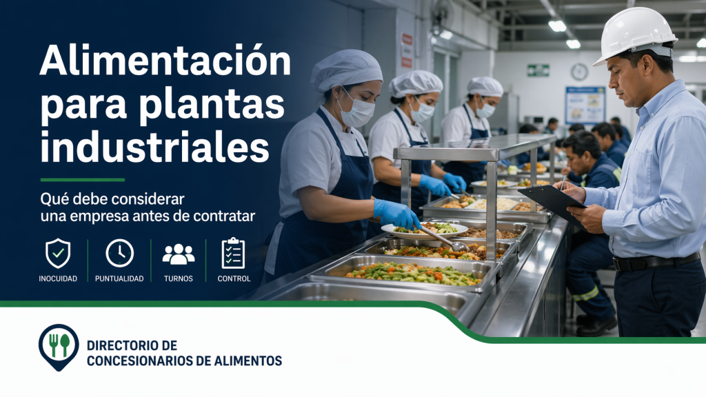 Alimentación para plantas industriales: qué debe considerar una empresa antes de contratar